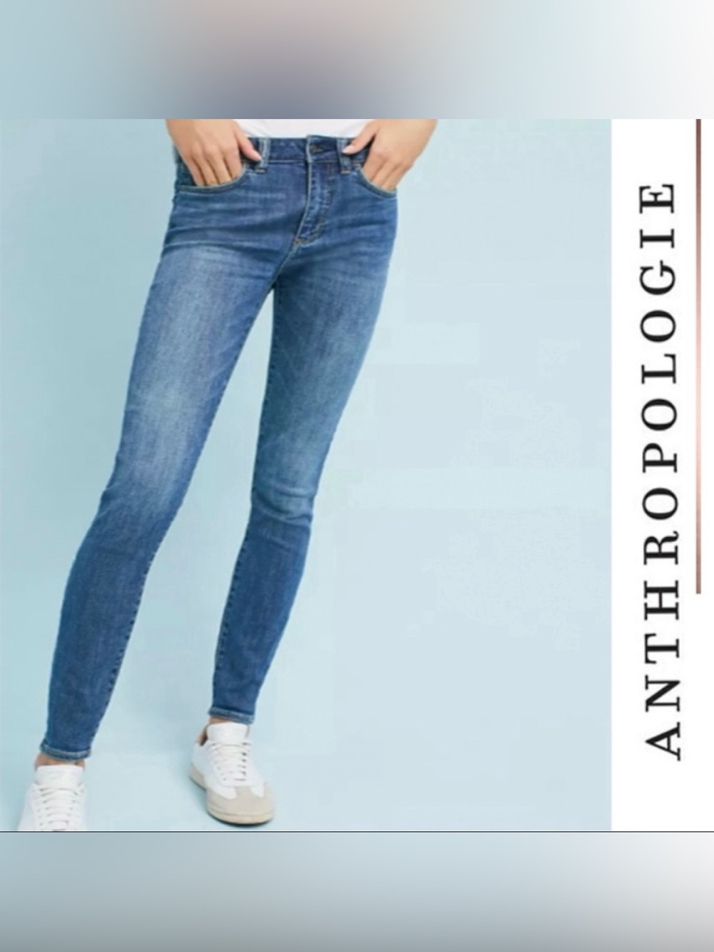 ANTHROPOLOGIE Pilcro and the Letterpress High Rise Denim Leggings Size 31